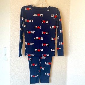 NEW! Gender-Neutral Matching Valentines Snug-Fit Pajama Set for Kids